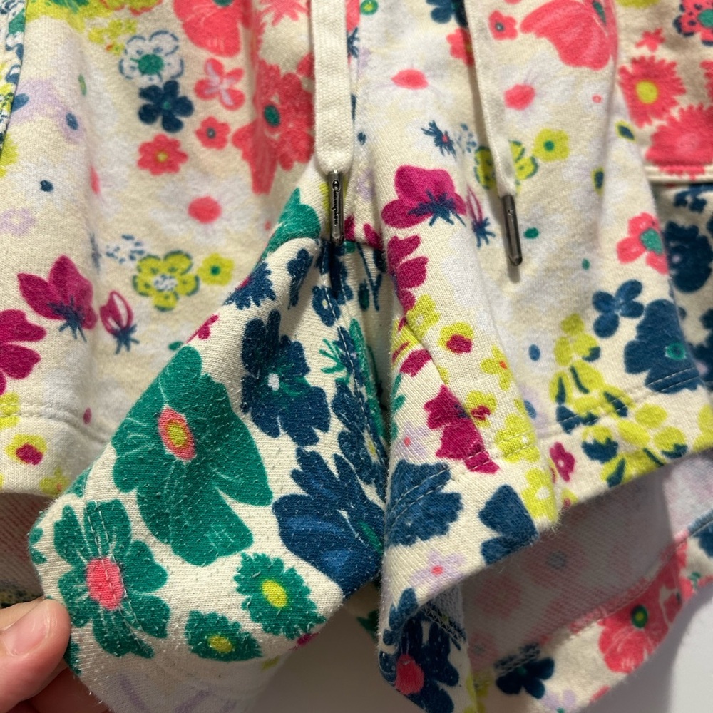 Champion Floral Knit Sweat Shorts Moisture Wicking Pull-On Pockets Sz 1X - Picture 4 of 8